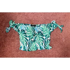 off shoulder crop top
